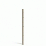 Montant Oslo 7 rainures 6x10x245 cm - gris clair
