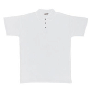 Polo à manches courtes 100% coton blanc, taille M Polo à manches courtes 100% coton blanc, taille M