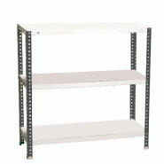 SimonRack Étagère métallique avec vis 900x900x300 mm, 3 niveaux, point de flexion 100 kg, Anthracite/Blanc - Comfort - métal 8425437095931