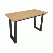 SKRAUT HOME Table à manger, 194x90x74 cm, Pour 10 personnes, Meubles de Salon, Chêne soft - beige Bois manufacturé 532_6