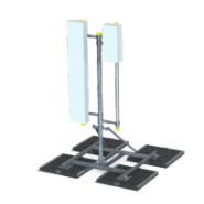 Supports double antennes coplanaires - 4G et 5G - position haute - solutions autostables - Mât Ø114 H3500 Supports double antennes coplanaires - 4G et 5G - position haute - solutions autostables - Mât Ø114 H3500