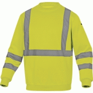 Sweat molleton polyester/coton haute visibilité - astral