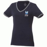 T-shirt maille piquée manches courtes femme Elbert - col V - 100% coton - 180 g/m² T-shirt maille piquée manches courtes femme Elbert - col V - 100% coton - 180 g/m²