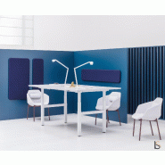 Table de réunion hauteur réglable électrique - MDD - Oui, Blanc_0