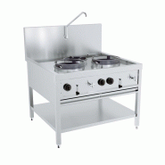 Table wok à gaz 2x17kw + 1x9kw 7178.1205 COMBISTEEL