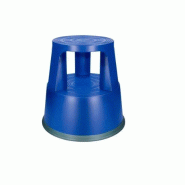 Tabouret q-connect plastique roues caoutchouc rétractables 2 niveaux base 44cm hauteur 43cm poids 2.9kg coloris bleu. - 935640