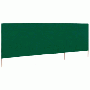 VidaXL Paravent 3 panneaux Tissu 400 x 160 cm Vert Modèle Aurora Sud - vert 47149