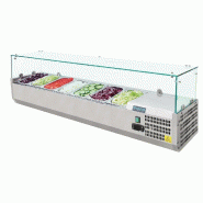 Vitrine à ingrédients réfrigérée série g 7x gn1/4 - bac non inclus - PG609