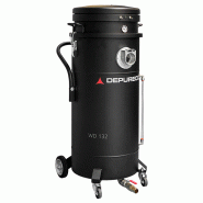 Aspirateur industriel monophasé à deux moteurs by-pass DEPURECO WD 132 - Référence : PERIE-A1571 - disponible en location et en vente
