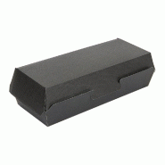 Boîte Panini The Pack carton ondulé nano micro 26,5x12,2x7cm noir - par 300