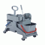 Chariot double seaux 2 X 18L avec presse à mâchoire - DME - 3701186916334