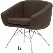 Fauteuil AIKO - Softline - Felt marron fonce 635_0
