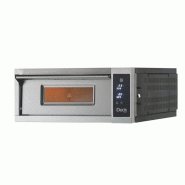 Four inox à sole électrique 1 chambre 6 pizzas (Ø)300 mm, commandes électroniques, 8200 W, 400 V - TRI Four inox à sole électrique 1 chambre 6 pizzas (Ø)300 mm, commandes électroniques, 8200 W, 400 V - TRI