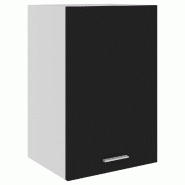 Helloshop26 - Armoire suspendue cuisine rangement 39,5 x 31 x 60 cm durable design moderne en bois noir 02_0047672 - noir Bois massif 3000234902481