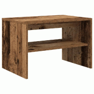 Helloshop26 - Meuble TV double fonction ancien bois 60 x 40 x 40 cm rangement pratique style vintage en bois vieux 02_0051226 - Bois massif 3000236805
