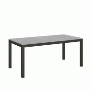 Itamoby Table Extensible 90X180/284 Cm Everyday Evolution Ciment Structure Anthracite - gris VE180TAEVEEVO-CM-AN