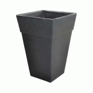 Jardinière en polyéthylène anthracite Quadro Roto - gris 3830010980064 Jardinière en polyéthylène anthracite Quadro Roto - gris 3830010980064
