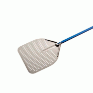 Pelle carrée perforée en aluminium 33x33 cm - Manche 1,5 m Pelle carrée perforée en aluminium 33x33 cm - Manche 1,5 m