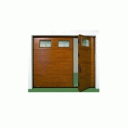 Porte de garage sectionnelle avec portillon activa Porte de garage sectionnelle avec portillon activa