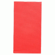 Serviette ouate double point 2 plis 1/8 40X40 cm rouge - par 50