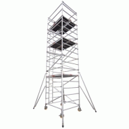 Échafaudage aluminium - tour modulable HiWay - 0.75m et 1.42m de largeur - jusqu'à 13m de hauteur Échafaudage aluminium - tour modulable HiWay - 0.75m et 1.42m de largeur - jusqu'à 13m de hauteur