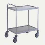 Tournus Equipement Chariot à débarrasser 1 arceau 2 plateaux Tournus - 801612 - plastique 801612_0