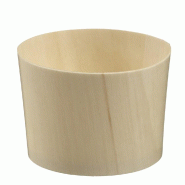 Verrine ronde Bodega bois laminé couleur naturelle 140ml - par 200