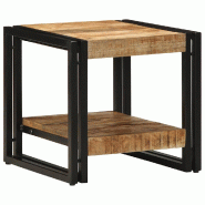 VidaXL Table basse Marron 40 x 40 x 38 cm Bois de mangue massif Modèle Orion Urbain - 4102724