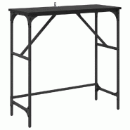 VidaXL Table console Chêne noir 75 x 32 x 75 cm Bois d'ingénierie Modèle Miel - 882210