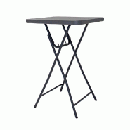 ZOWN Table Haute Carrée Pliante Cocktail XL76 Zown Classic - gris SP-PT059X002A
