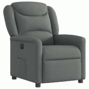 Fauteuil inclinable électrique Gris foncé Tissu Modèle Yervoria - 8721102961571