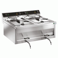 Friteuse de table électrique avec vidange - 2 x 12 l (FRF212) AFI collin-lucy