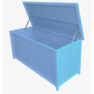 HABRITA Coffre De Rangement Lasuré Bleu box1355 - bleu 3760161070843