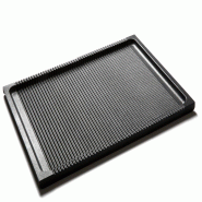 RISOLI' bbq grill plaque en fonte d'aluminium haute epaisseur  cm 28x26,5 - noir aluminium OP0122/38TP0