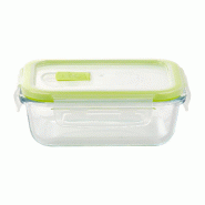 SAN IGNACIO Expert - Récipient hermétique rectangulaire 370 ml en verre borosilicate - transparent verre Q4267
