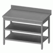 Table adossée avec 2 étagères 600x700x850 mm à monter - P950067060