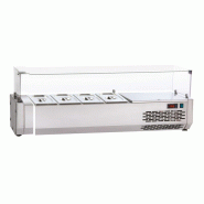 Vitrine réfrigérée pour tables à pizza 4 GN1/4 SOFRACOLD Sofraca