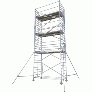 Échafaudage roulant aluminium DOCKER 150 version garde-corps EXMDS - Hauteur de travail : 8,90 m - DUARIB - 7230072 Échafaudage roulant aluminium DOCKER 150 version garde-corps EXMDS - Hauteur de travail : 8,90 m - DUARIB - 7230072