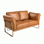 AC ANGEL CERDA Angel Cerdá Canapé 2 places en cuir camel 6229C 160 x 90 x 84 - marron Bois massif 8435631035237 AC ANGEL CERDA Angel Cerdá Canapé 2 places en cuir camel 6229C 160 x 90 x 84 - marron Bois massif 8435631035237