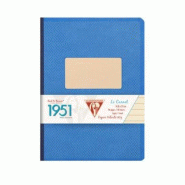 Clairefontaine Lot de 5 Carnet 1951 A5, 192p./96 feuilles 90 g/m² brochure dos toilé, coloris bleu, ligné 8mm - 3329681959467