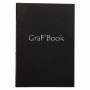 Clairefontaine Lot de 5 Carnet Graf'Book 360°, format A5, 100 feuilles 100g/m², reliure cousue dos brut - 3329689758017
