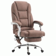 CLP Fauteuil de bureau Pacific avec fonction massage tissu Marron - marron textile 192451303 CLP Fauteuil de bureau Pacific avec fonction massage tissu Marron - marron textile 192451303