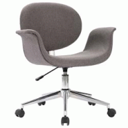 Décoshop26 - Chaise pivotante à manger gris tissu gris DEC025146 - gris 3000255087464 Décoshop26 - Chaise pivotante à manger gris tissu gris DEC025146 - gris 3000255087464