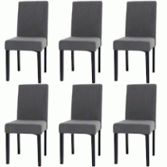 Décoshop26 - Lot de 6 chaises de salle à manger dossier haut en tissu velours côtelé gris foncé pieds foncés 04_0007642 - gris 3000262214433 Décoshop26 - Lot de 6 chaises de salle à manger dossier haut en tissu velours côtelé gris foncé pieds foncés 04_0007642 - gris 3000262214433
