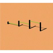 Equipements de street workout - sport nature - 4m30 x 0m10 - 72410-3 Equipements de street workout - sport nature - 4m30 x 0m10 - 72410-3