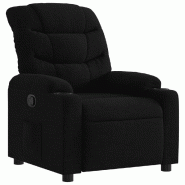Fauteuil inclinable Noir Tissu Modèle Hermontel - 374149