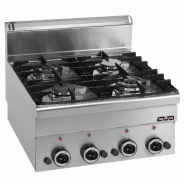Feux vifs a poser cuisiniere a gaz 4 feux a soupapes minima 600 MBM - PG4S6