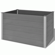 Helloshop26 - Jardinière lit surélevé plantes fleurs jardin WPC 150 x 100 x 91 cm gris 02_0001239 - 3000076091534 Helloshop26 - Jardinière lit surélevé plantes fleurs jardin WPC 150 x 100 x 91 cm gris 02_0001239 - 3000076091534