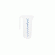 Schneider - Tasse mesurée, 1,0 l, échelle embossée, lettres bleues, poignée ouverte - blanc plastique polypropylène 206012