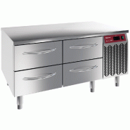 Soubassement réfrigéré 4x 1/2 tiroirs gn 1/1-h 100 mm - PN77/R212G-9D